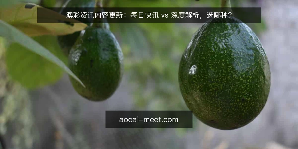 澳彩资讯内容更新:每日快讯 vs 深度解析,选哪种? — 为什么现在要审计内容更新模式 配图