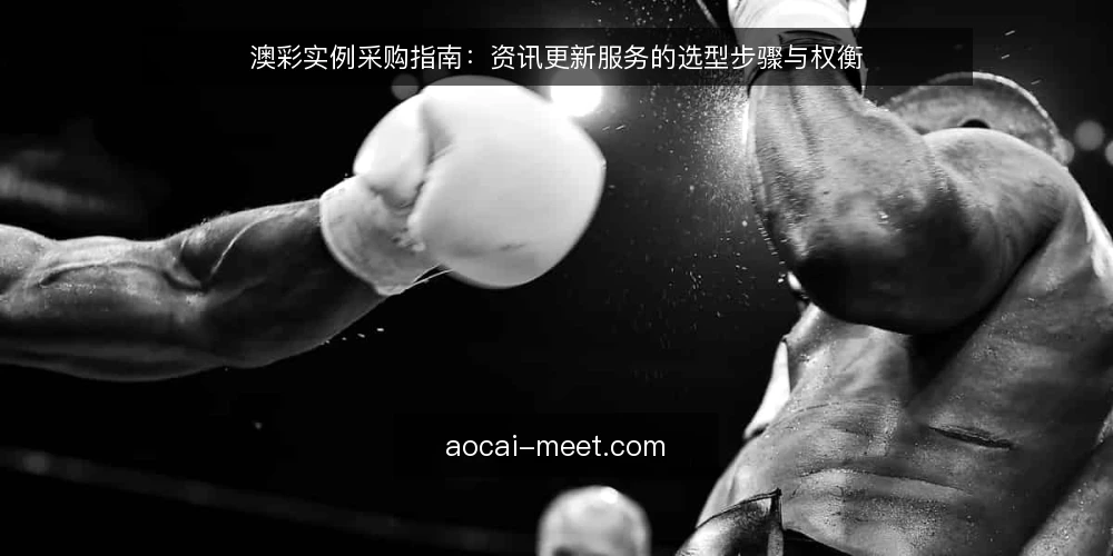 澳彩实例采购指南：资讯更新服务的选型步骤与权衡 — 明确采购边界与使用场景 配图